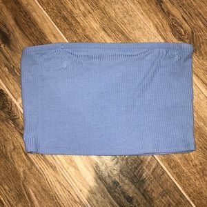 Sky blue tube top